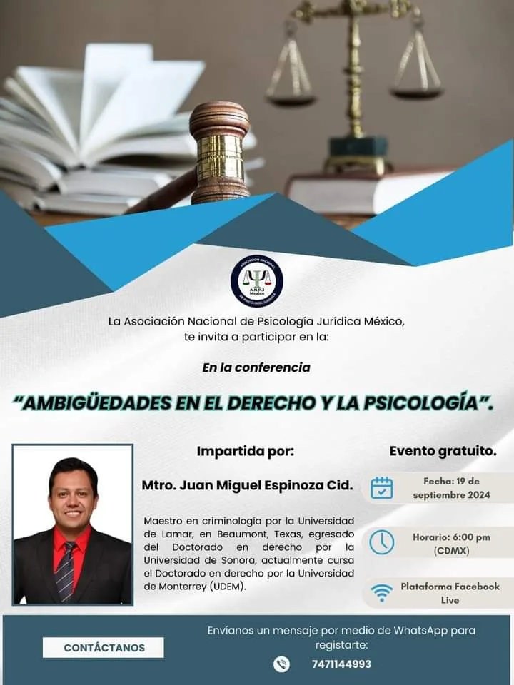 Videoconferencia Ambigüedades en el Derecho y la Psicología