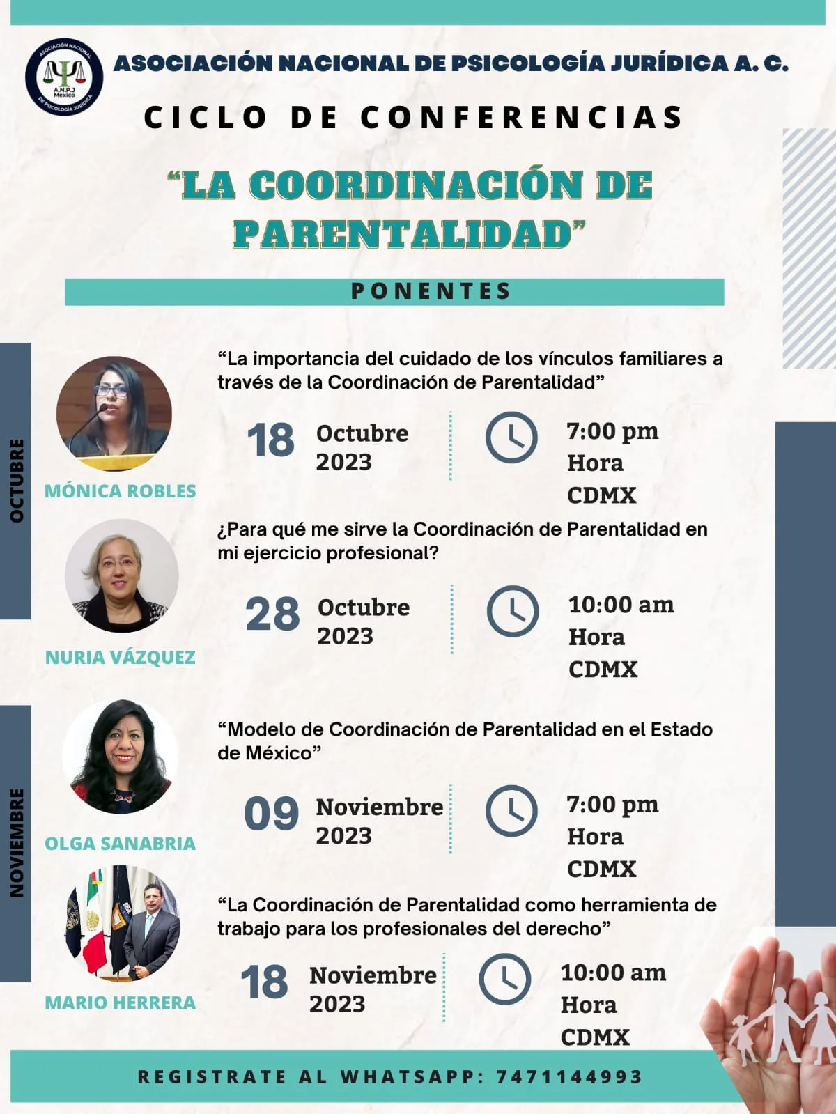 Videoconferencia La importancia del cuidado de los vínculos familiares a través de la Coordinación de Parentalidad